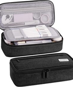 WEMATE Pencil Case. Large Storage Organizer. Makeup Bag. Teacher Must - have. Big Pencil Pouch. Marker Case for College
